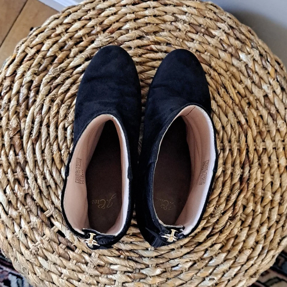 J.Crew Womens Sadie Ankle Boots Black Suede 2.5